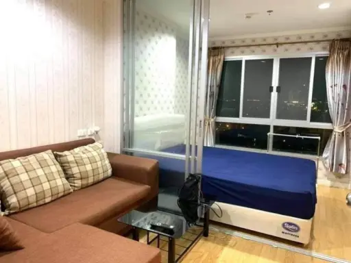 For Rent Lumpini Ville Chaengwatthana Pakkret ห้องกว้าง โซฟาใหญ่ รับแขกได้เยอะมาก