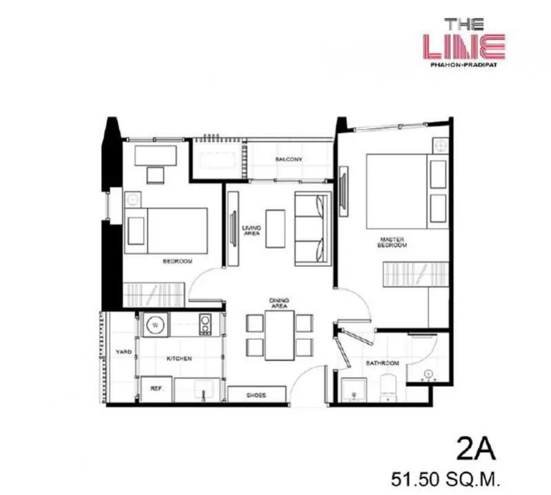 New condo for sale, The Line Phaholyothin-Pradipat, 33.5 sq m, 11th floor, north, only price 5,300,000 million baht.