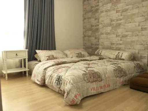 ให้เช่า Rill condo รังสิต ห้องมุม ชั้น 6 วิวเส้นทางรถไฟฟ้าสายสีแดง ติดวอลเปเปอร์ เฟอร์ครบพร้อมอยู่