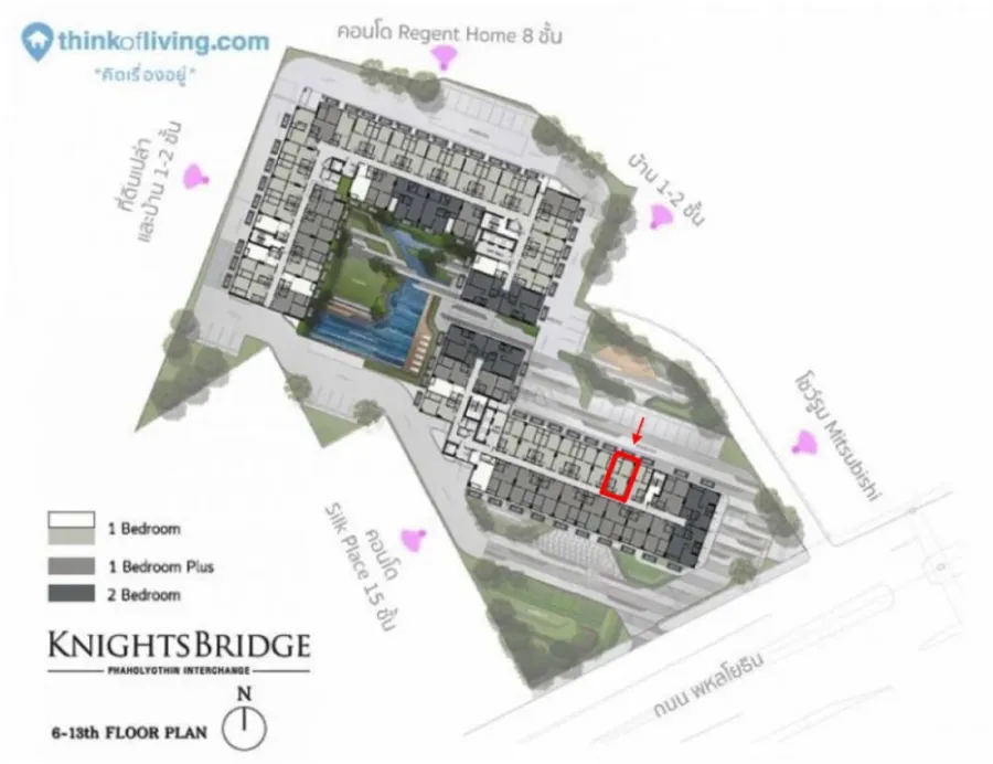 For sale or rent: Knightsbridge Phaholyothin-Interchange. A comfortable room with high ceilings and airy feel. Fully furnished. Don't miss out!