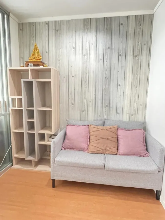 For rent, Lumpini Park Rattanathibet - Ngamwongwan, 12th floor, partition room, comes with complete decoration, book now.