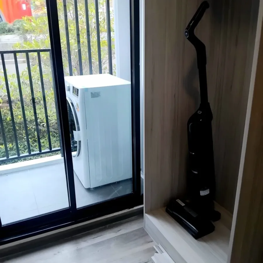 For rent, Kev Embrio Rangsit, 1 Bedroom Extra, separate dressing room, fully furnished, book now.