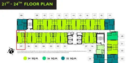 ขายดาวน์ The Origin Sukhumvit - Praksa ชั้น 22 ชั้นสูง ห้องมุม สนใจเป็นเจ้าของ รีบจองเลย