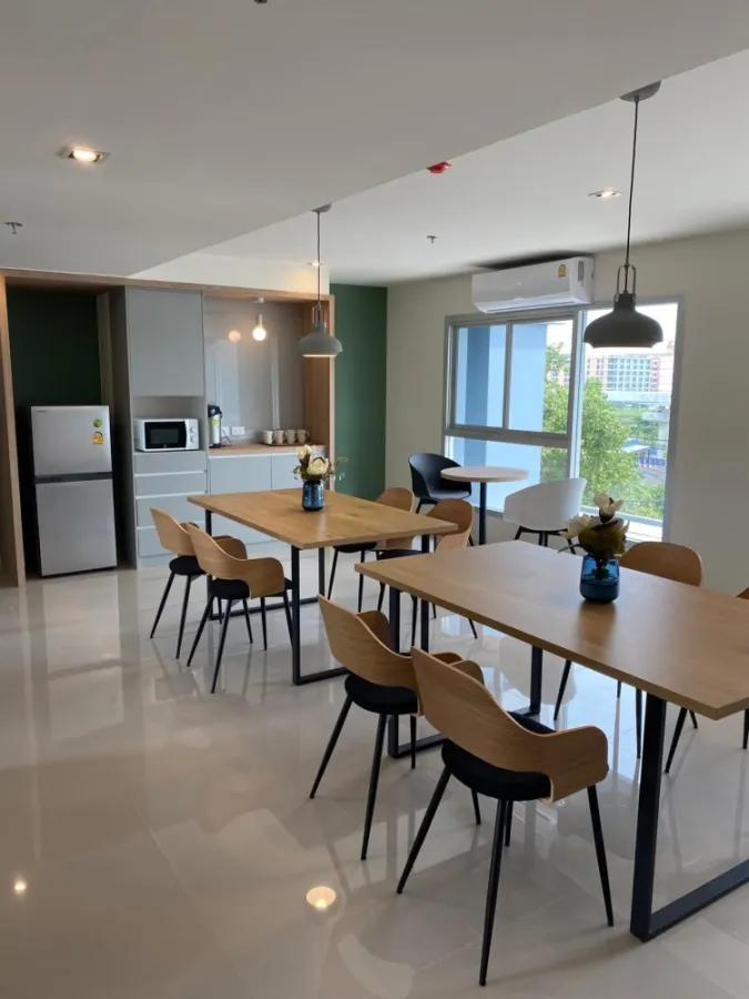 Condo for rent, Lumpini Ville Chaengwattana-Pak Kret Station, studio room, built-in wardrobe, 7th floor, reserve now.