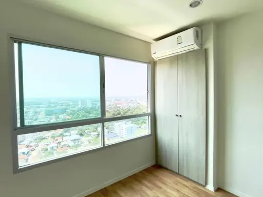Condo for rent, Lumpini Ville Nakorn In-River View, empty room, tangible price Room decoration lovers, don't miss out.