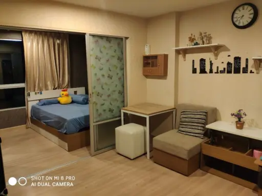 For rent, The Nice ID Rama 2, no block view, fully furnished. I'm hungry, my bags are ready, don't wait!!!