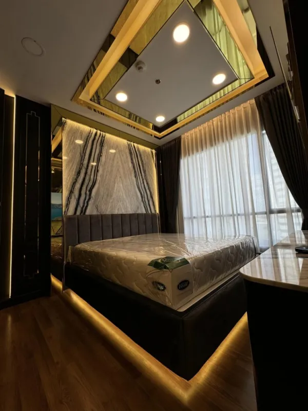ให้เช่า คอนโด ไอวี่ แอมพิโอ ห้องเเต่งสไตล์ Modern luxury บิ้วอินท์จัดเต็ม บอกเลยว่าคุณต้องไม่พลาด