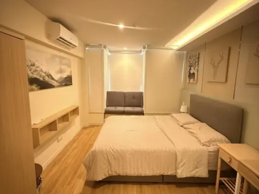 ให้เช่า M society Condominium อาคาร B ชั้น 32 วิวเมืองทอง อุปกรณ์ครบครัน จองก่อนได้ก่อน