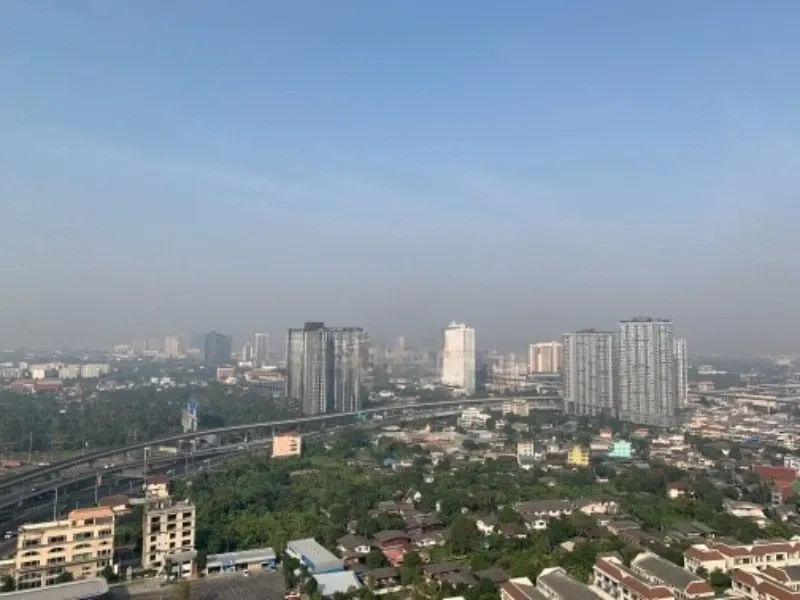 For rent Elio Sathorn-Wutthakat Building A, 29th floor, corner room, beautiful view, good wind, wallpaper in the whole room, hurry up!