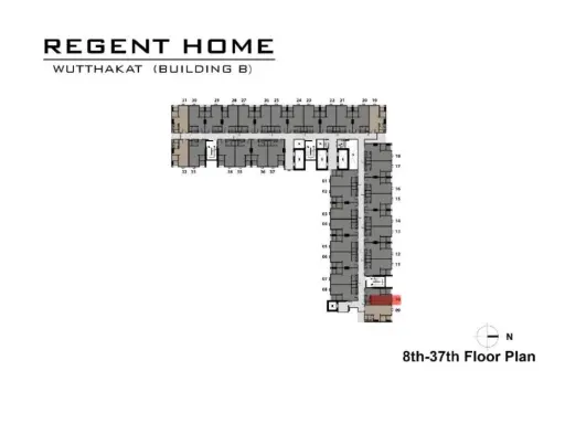 Down payment sale for Regent Home Wutthakat, 11th floor, with a view and a great price. Become the owner today. Don't miss out!