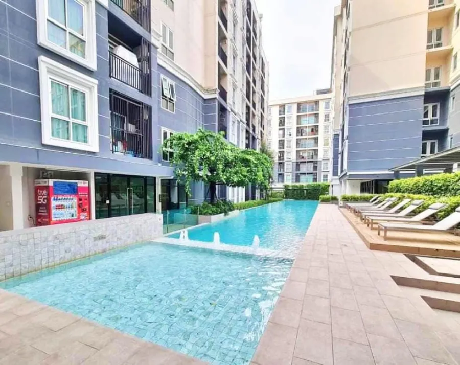 ให้เช่า คอนโด Plum Condo แจ้งวัฒนะ สเตชั่น ห้องน่าอยู่ เฟอร์นิเจอร์ครบ แถมมีเครื่องซักผ้าด้วย รีบจอง
