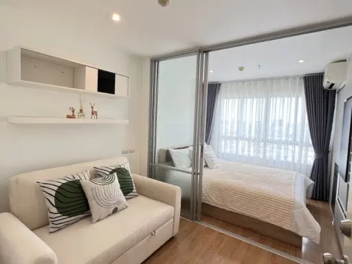 For sale: Lumpini Ville Prachachuen-Pongpetch 2, 24th floor, beautiful room, nice to live in, fully furnished, reserve now.