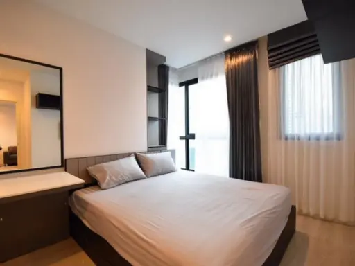 ปล่อยเช่า Quinn condo รัชดา 2ห้องนอน 2ห้องน้ำ แอร์3ตัว จุกๆ เฟอร์ครบชุดจัดเต็ม จองด่วนๆเลยจ้า