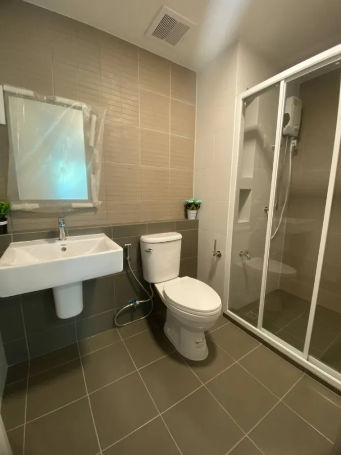 For rent, Dcondo Campus-Hideaway Rangsit Phase 4, Studio room, Built-in furniture, complete in one room.