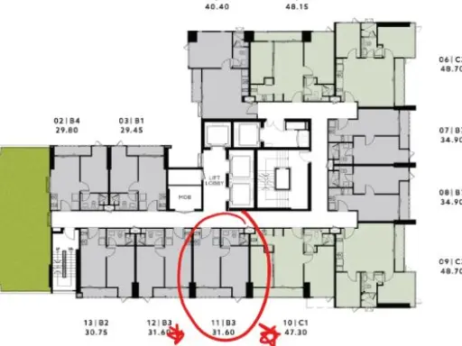 - ขายดาวน์ Reserve Pahol-Pradiphat Simplex ห้อง 2211 1 ห้องนอน ชั้นสูงด้วยพลาดไม่ได้นะ จองเลย !!