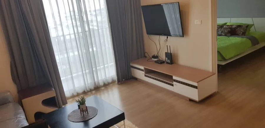 Condo for rent, The Base Chaengwattana, corner room, private, fully furnished Let's reserve it quickly.
