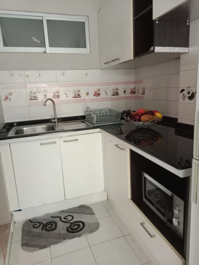 For rent, Lumpini Ville Condo, Cultural Center, 2nd floor, Building E1, new furniture, ready to move in, hurry to book now