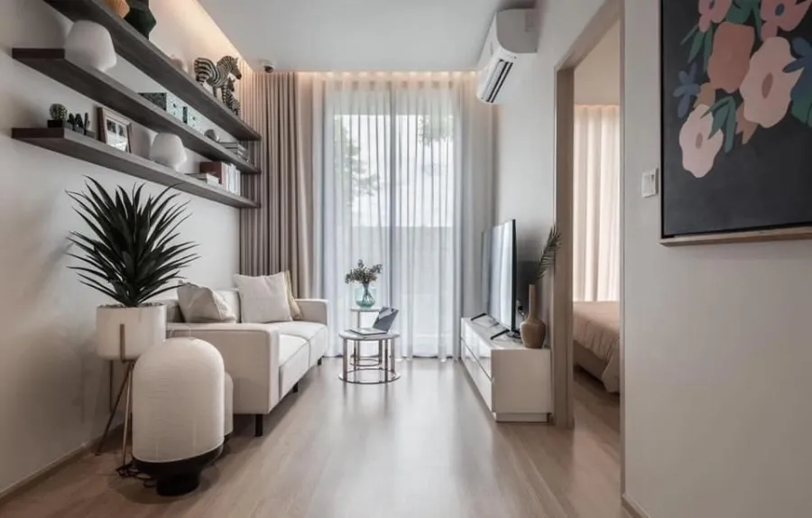 Selling down payment, Skyrise Avenue Sukhumvit 64, high floor, very spacious room, beautiful view, no buildings blocking, hurry and reserve before it'