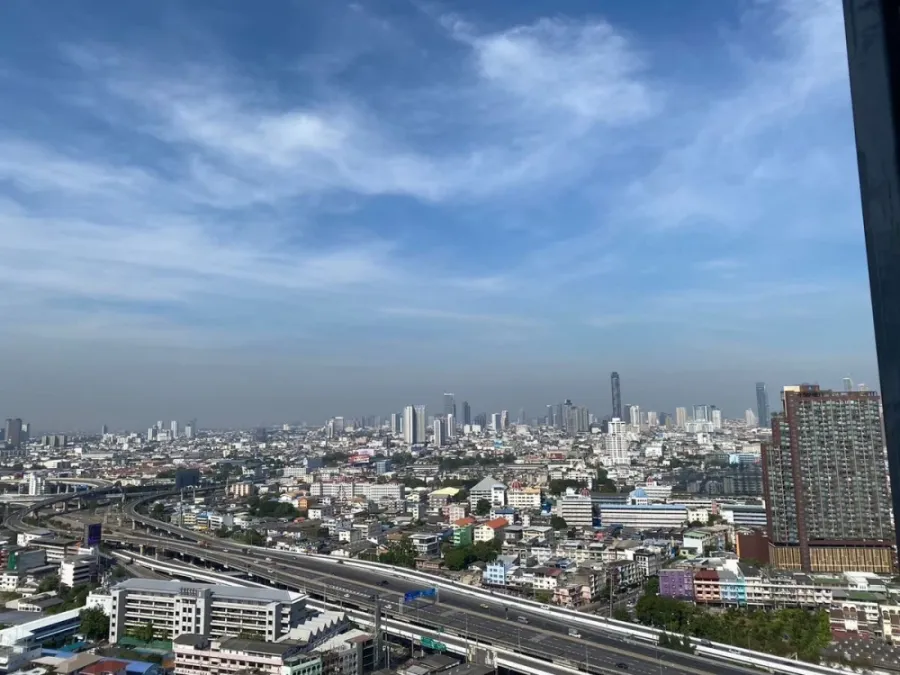 For sale, for rent!! Condo The Trust Residence Ratchada-Rama 3, beautiful room, high floor, open view of the river, hurry and book now!!