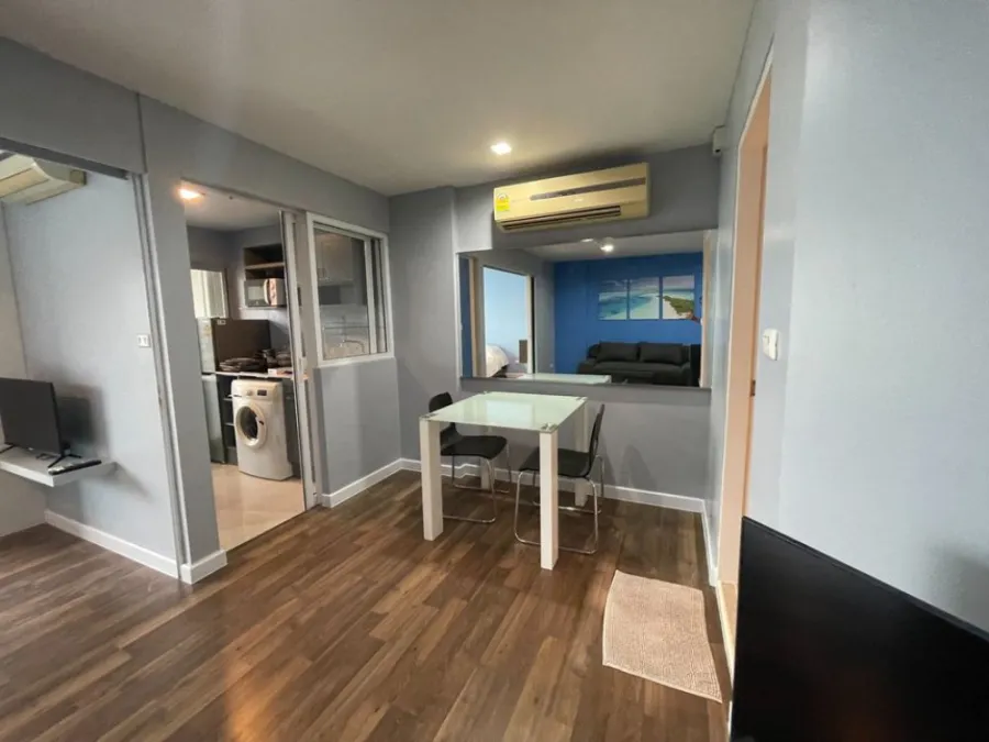 Condo for rent, The Room Sukhumvit 79, newly renovated room, fully furnished, complete electrical appliances The partitioned area is proportional.