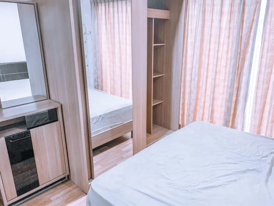 Condo for sale or rent, Lumpini Place Ramindra-Lak Si. The rooms are separated into sections, perfectly divided into zones. Reservations are required.