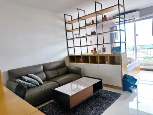 Condo for rent, Supalai Prima Riva, high floor, spacious room, complete with amenities, book now!