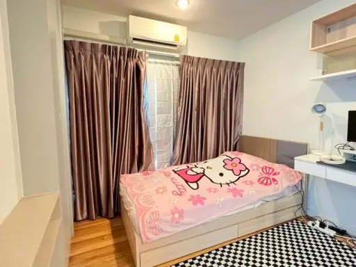 ให้เช่า V Condo Ladkrabang ห้องชั้น 7 มาพร้อมเฟอร์นิเจอร์และเครื่องใช้ไฟฟ้าครบครัน ห้ามพลาด