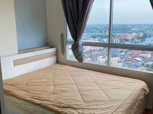 For rent Lumpini Ville Nakhon In-Riverview, new room, clean, complete with furniture and electrical appliances, book now.