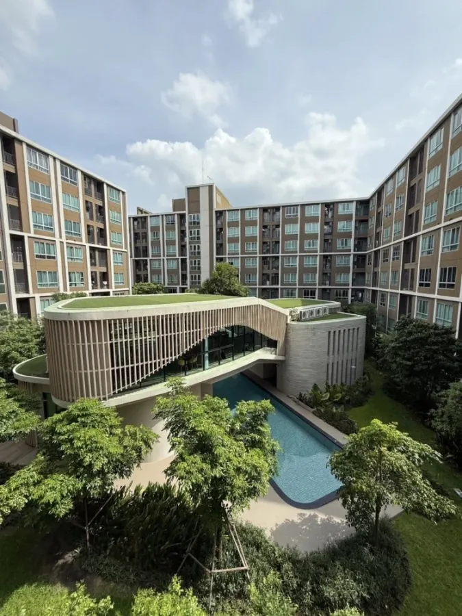 ให้เช่า dcondo Campus Dome Rangsit ห้องสตูดิโอ มาพร้อมเฟอร์นิเจอร์ครบครัน หิ้วกระเป๋าเข้าอยู่ได้เลยจ้า