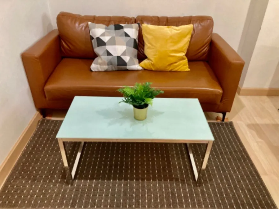 For rent, Rhythm Ratchada, 9th floor, beautiful room, complete with furniture and electrical appliances, book now, don't wait.