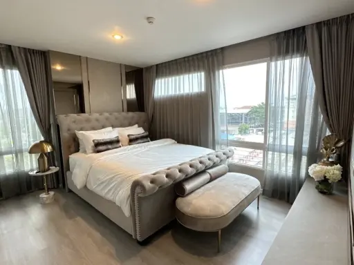 ขาย ให้เช่า Happy Condo Ladprao 101 ห้องแต่งพร้อมอยู่ พื้นที่ใช้สอยจุใจ ชั้น 4 วิวสระว่ายน้ำ ,ระเบียงกว้าง จองเลย images