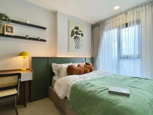 For rent: Life Phahonyothin-Lat Phrao, beautifully decorated room, Korean style, cozy, comfortable to live in, fully furnished, you can't miss out on