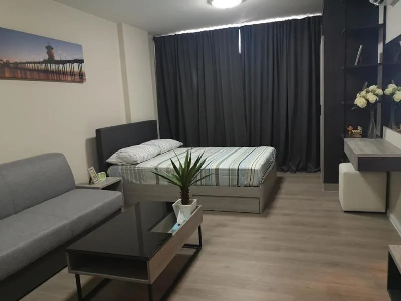 มาแล้วจ้า ห้องเช่าสวยๆ 1 ห้องสตูที่ดีคอนโด รังสิต เฟส3 ตกแต่งพร้อมเข้าอยู่ แม้แต่สบู่ยังมีให้!!!!