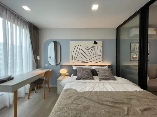 ให้เช่า เคฟ ซี้ด เกษตร วิวสวนของโครงการร่มรื่นมาก ห้องแต่งสวย style Modern Minimal รีบจองให้ไว images