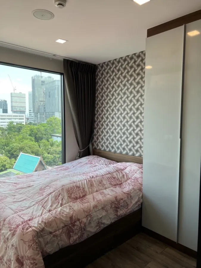 Condo for rent, Modiz Ratchada 32, the room is partitioned. Comes with complete electrical appliances You can't reserve it anymore.