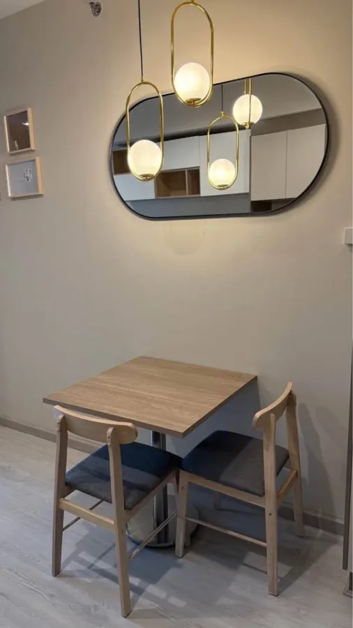 For sale or rent: Ideo Rama 9 - Asoke. Has built-in cabinets and shelves in good condition. Close to shopping areas. Interested? Book now!