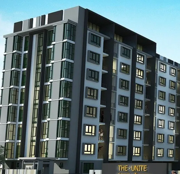 For rent: The Unite Condo On Nut-Pattanakarn, pets allowed, open, 8th floor, spacious corner room, very private, must book like this.