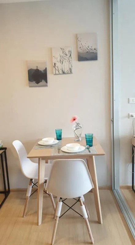 So beautiful in this room Beautifully decorated, very livable. Plum Alive Rangsit for rent, 1 bedroom, Building B, beautiful room like this, don't miss it.
