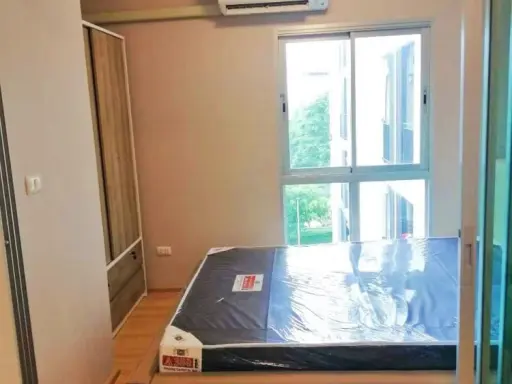 Condo for rent, Plum Condo Chaengwattana Station, nice room, fully furnished There is also a washing machine. Hurry up to reserve.