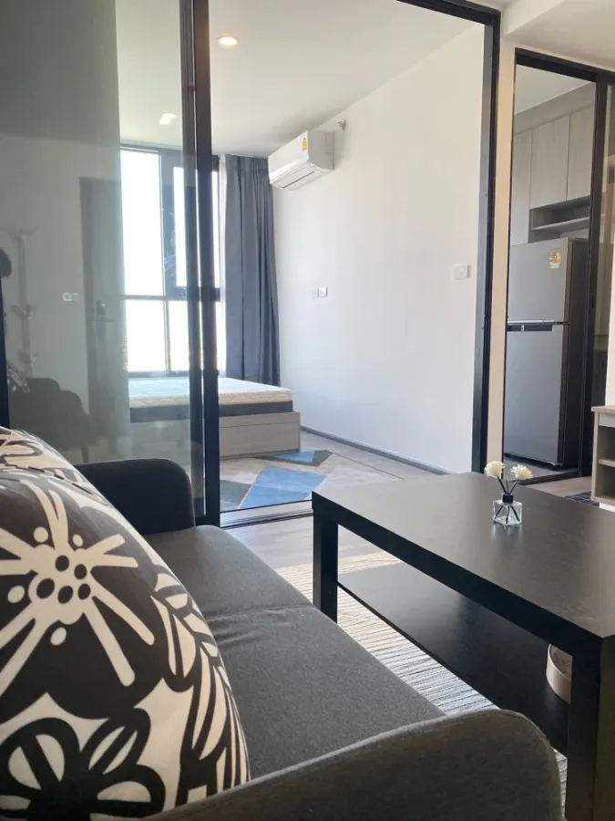 For rent THE ORIGIN Sukhumvit Sailuat E22 Station, 24th floor, good view, fully furnished, book now, don't miss out.