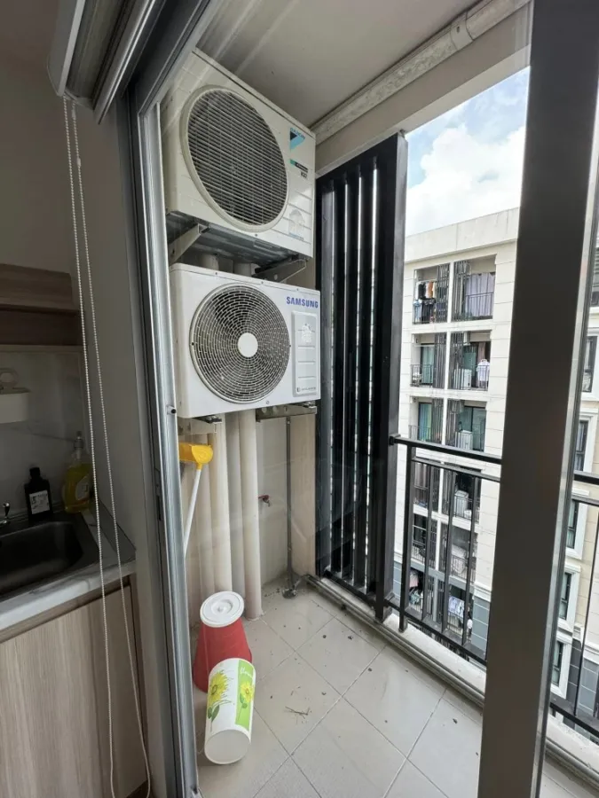 For sale/rent Plum Condo Chaengwattana Station Phase 3 Corner room, not attached to other rooms on one side, fully furnished, book now
