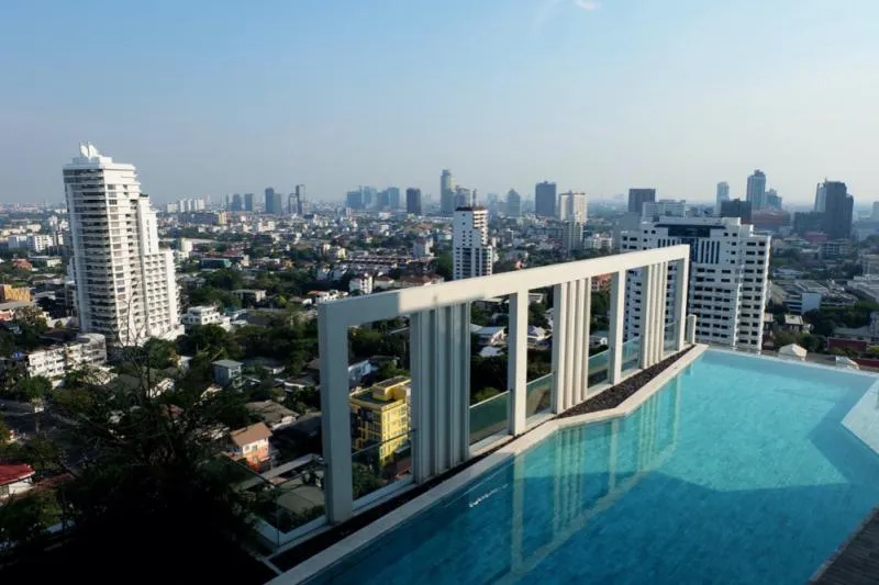 Sale with tenants, Condo M Thonglor 10, 9th floor, fully furnished, pets can be conveniently traveled, don't wait !!