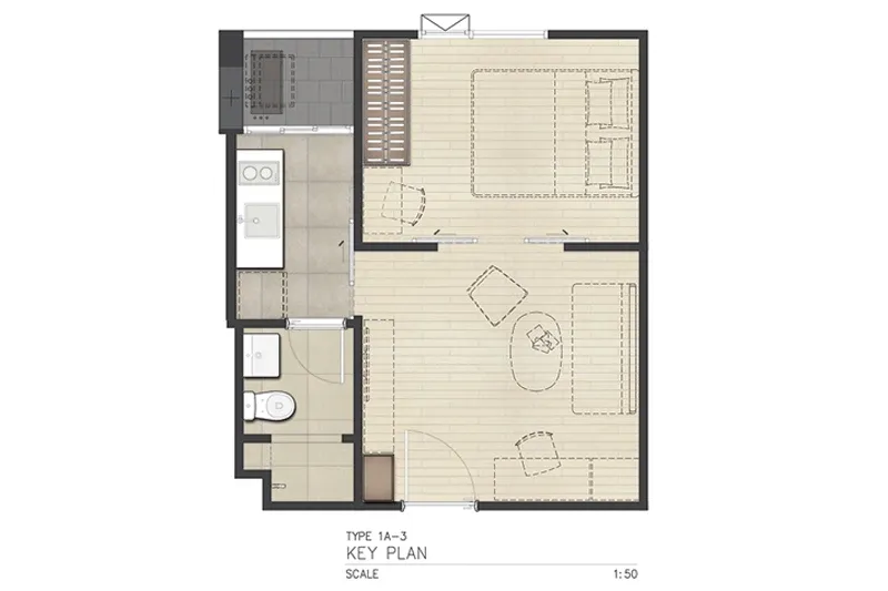 For sale: Chambers Chaan Ladprao-Wanghin, 4th floor, nice room, fully furnished. Interested in owning one? Reserve now!