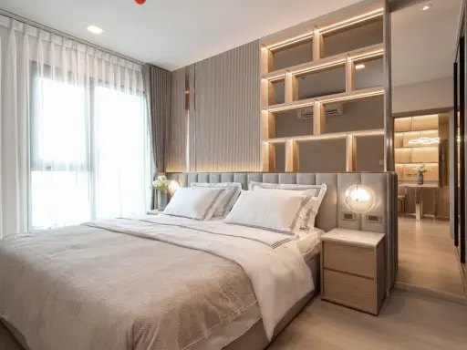 For rent: Life Phahonyothin-Lat Phrao, beautifully decorated room, looks great, fully furnished with built-in furniture. Can you not reserve it?