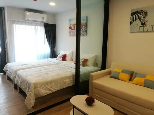 ให้เช่า Kave TU 1 Bedroom Extra ชั้น7 ได้วิวสระว่ายน้ำ ได้โซฟาเบดปรับนอนได้ ใครได้อยู่ฟินสุดๆ จองเลย