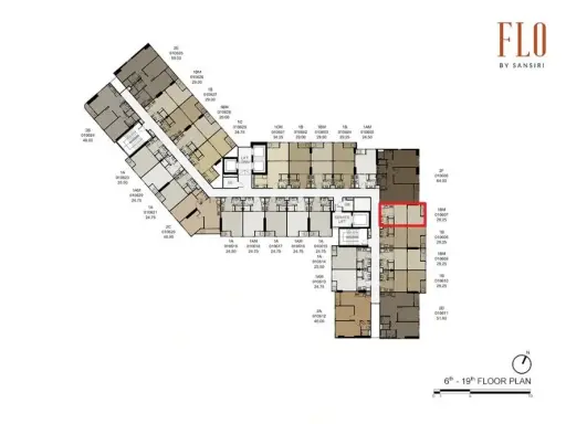 ขายดาวน์ FLO by Sansiri วิว ICONSIAM ห้องมีความเป็นส่วนตัว ไม่มีห้องตรงข้าม พลาดแล้วจะเสียใจ