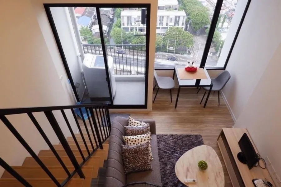 ขายจ้า บลอสซั่ม คอนโด แอท แฟชั่น ห้อง Duplex โล่ง โปร่ง สบาย ชั้น 12 ห้องทิศเหนือ ดีอย่างนี้ รีบจอง