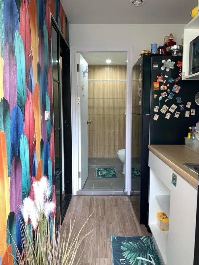 Urgent sale!! Condo Hi Sutthisan, 2nd floor, Building C, fully furnished Ready to carry the bag and move in. Hurry up and book now!!