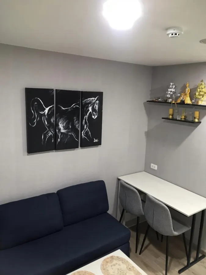 Condo for sale, The cube loft Ladprao 107, fully furnished in the room. Ready to move in. Cheap price. Book now.