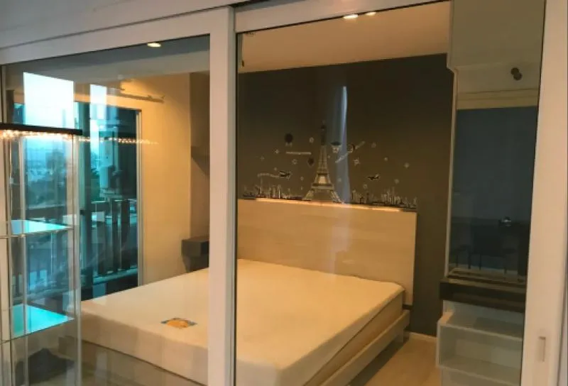 ให้เช่า The Key Udomsuk ห้องมุม ชั้น 7 วิวดี แต่งครบ บิ้วอินทั้งห้อง